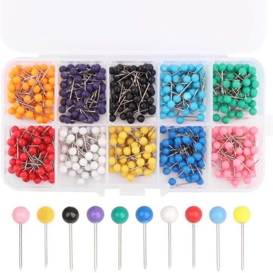 ZoeTekway Lot de 100 punaises Transparentes, épingles pour Tableau d