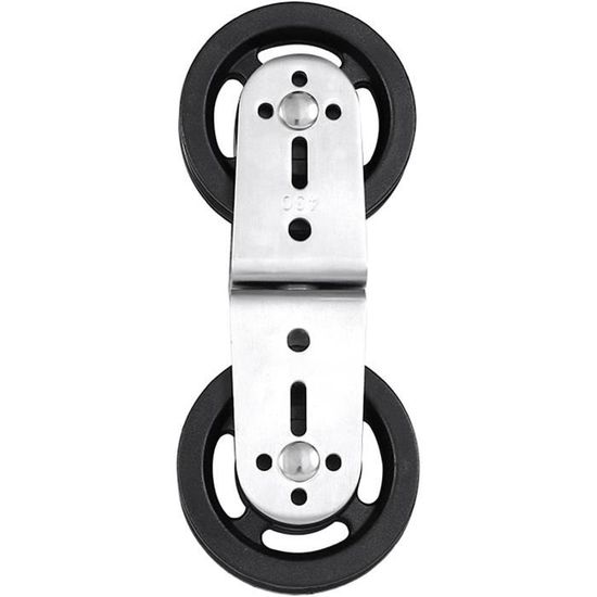 6 Poulies à Roulement Noir 95mm - Équipement De Musculation, Gym à Cable, Matériel De Fitness Durable