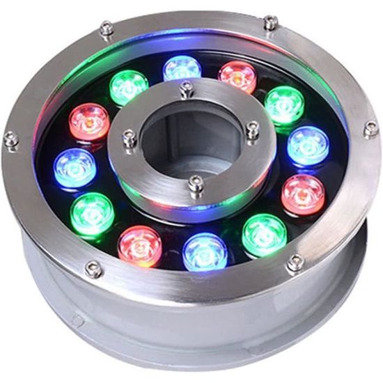 2 Feux LED Marins Submersibles – 42 LEDs, 1500 Lm, 120°, IP68 (20m) – Acier Inoxydable – Pour Bateau, Yacht, Pêche De Nuit