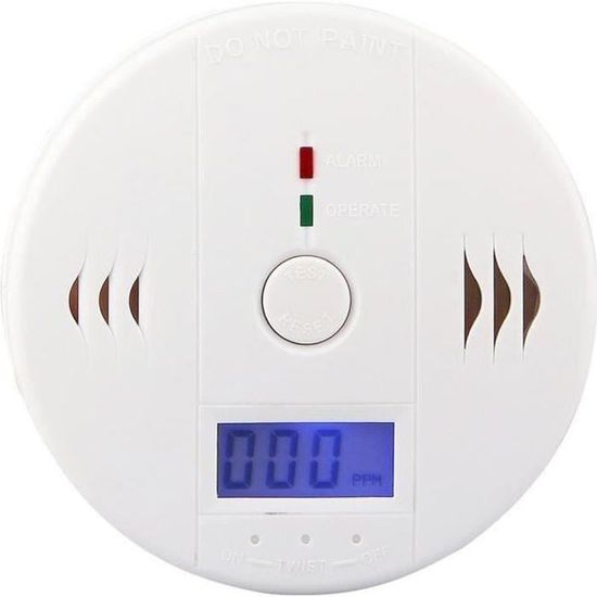 Détecteur De Gaz Et Monoxyde De Carbone HAKINAKU - Prise Murale - Alarme CO Et Gaz Naturel/Propane - Batterie Secours