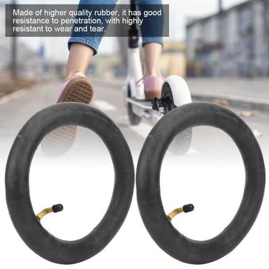 Chambre à air gonflable de tube de pneu gonflable résistant à l'usure de 2 pièces 8.5in pour le Scooter électrique Xiaomi M365-HEN