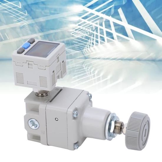 Régulateur De Pression D'air Avec Manomètre 1/4" NPT (20-100 PSIG) - Kit Complet Avec Support Mural - Pour Compresseurs, équipement Industriel - 5