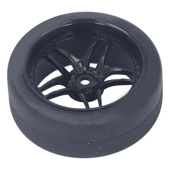 Jeu De 4 Pneus RC 1/10 - Pour Chenille Tout-Terrain - Caoutchouc Avec Moyeux - Compatible Axial, SCX10