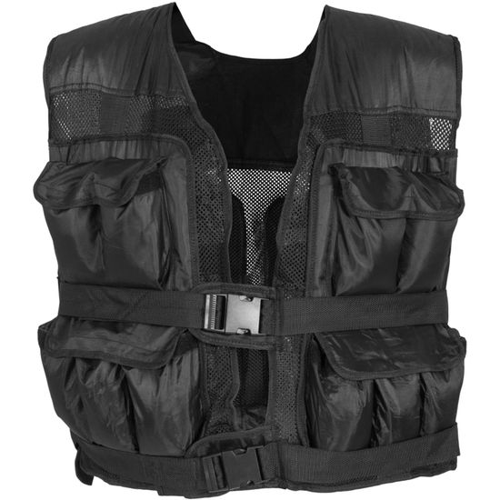 Gorilla Sports® Gilet Lesté - 20kg, Poids Réglable, Avec Sac De Transport - Veste Lestée Ajustable, Course à Pied, Pour Entraînement