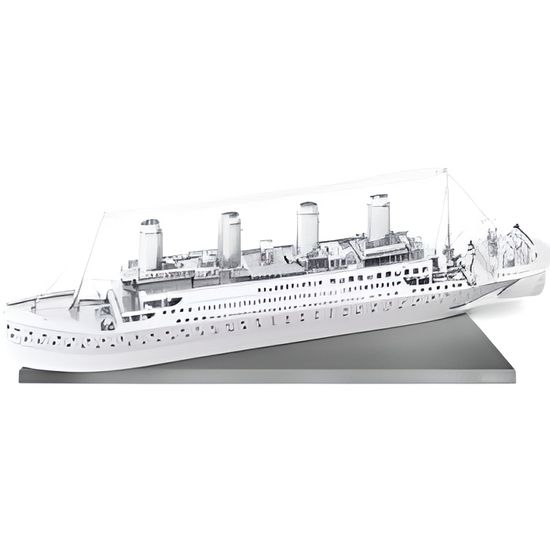 Maquette en métal - METAL EARTH - Titanic - Blanc et gris - Mixte