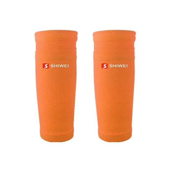 Lot De 2 Paires De Chaussettes Protège-Tibia De Football – Respirantes, Double Couche Avec Poches – Pour Enfants, Ados Et Adultes, Blanc