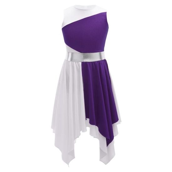 Robe De Danse Tutu Pour Fille - Justaucorps Sans Manches & Jupette - Danse Classique, Gymnastique, Patinage - Taille 2 à 14 Ans - 6