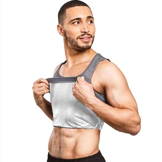 Maillot De Bain Amincissant Pour Hommes, Débardeur, Compression De La Poitrine Et De L'abdomen