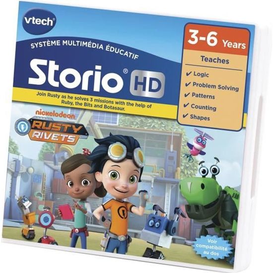 Jeu Éducatif Storio - VTECH - Rusty Rivets - Niveau 1 - De 3 à 6 ans ...