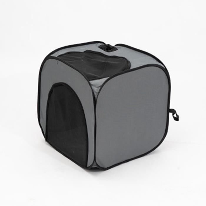 Boîte de séchage carrée grise - Boîte de séchage pour animaux de compagnie - Tente de bain pour chat et chien