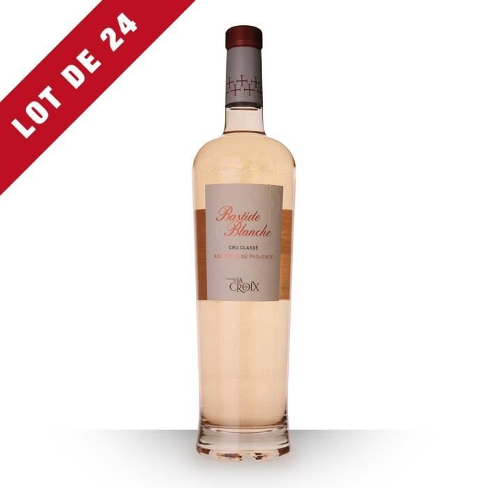 Lot de 24 - Domaine de la Croix Bastide Blanche 2018 AOC Côtes de Provence - 24x75cl - Vin Rosé