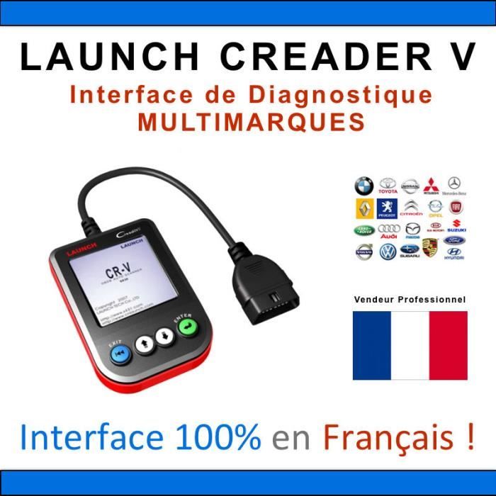 LAUNCH CREADER V - Valise Diagnostique MULTIMARQUES en Français AUTOCOM / DELPHI