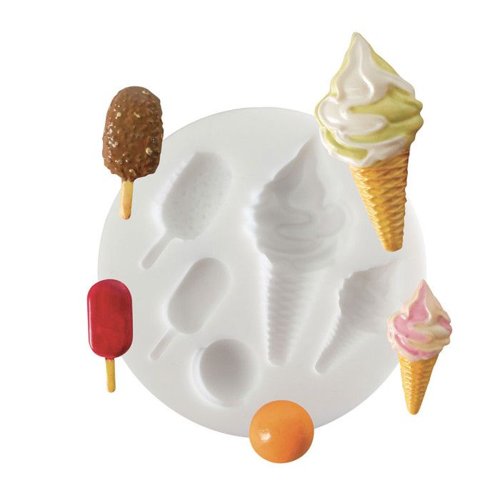 Moule en silicone (mini) Glaces - Graine créative {couleur}