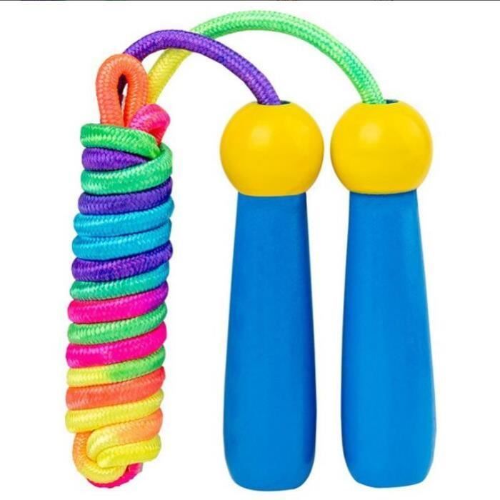Corde à Sauter Enfants,Speed Jump Rope Réglable pour Enfants en Bois pour Fitness, Crossfit, Sport,Training Exercice Activités