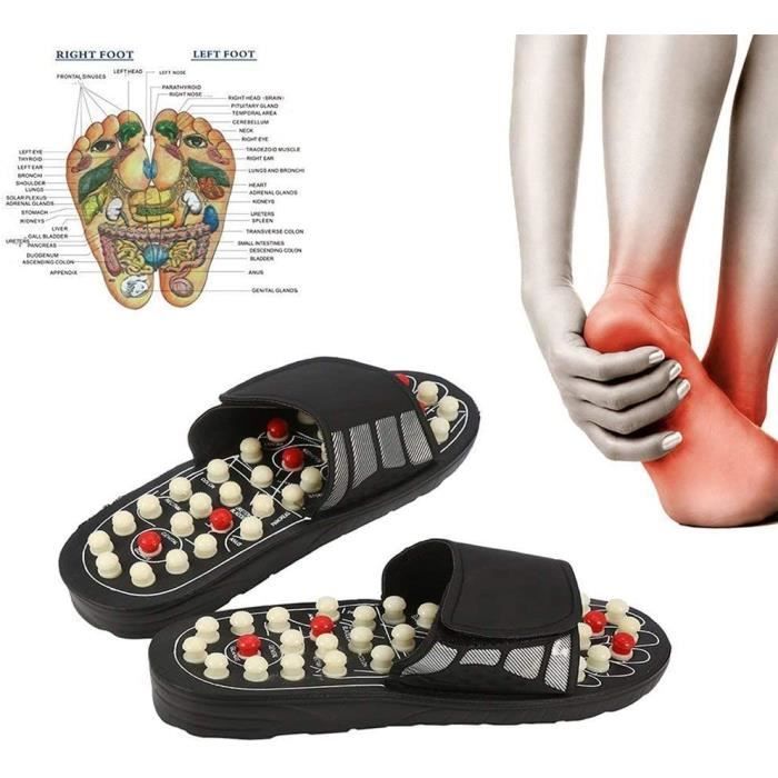 Accessoires de massage manuel Pantoufles de massage, massage Sandales avec 41 points d'acupression pour homme et femme 1 178982