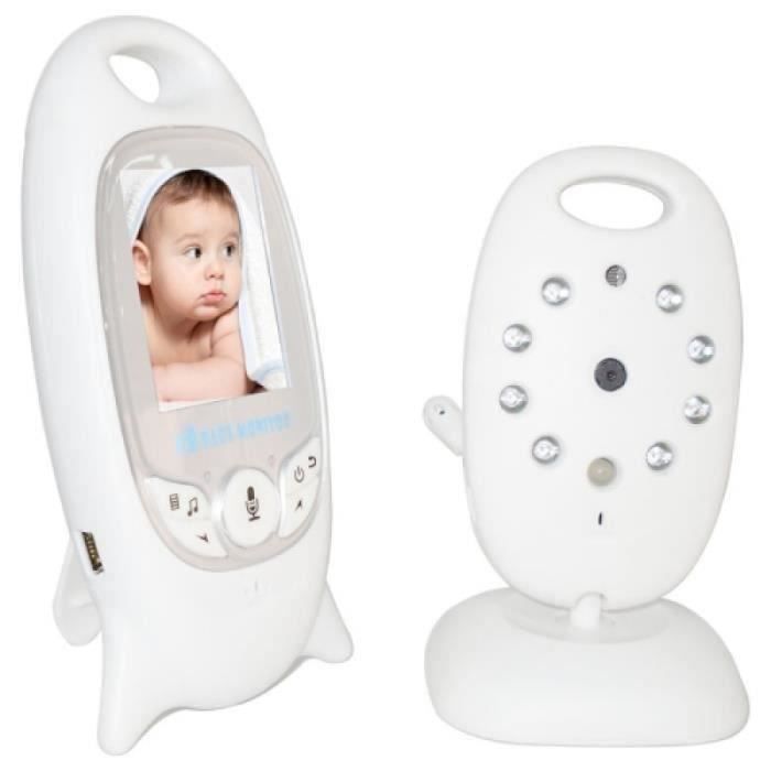 Kit Camera De Surveillance - Pack Videosurveillance - VB601 2,0 pouces écran LCD moniteur de surveillance de bébé sans tracas,