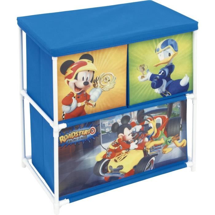 DISNEY Meuble Meuble de Rangement Mickey Mouse - 3 Tiroirs