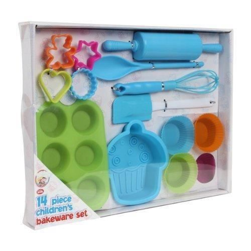 We Can Cook! Kit de pâtisserie pour enfant 14 pièces, coffret cadeau, bleu