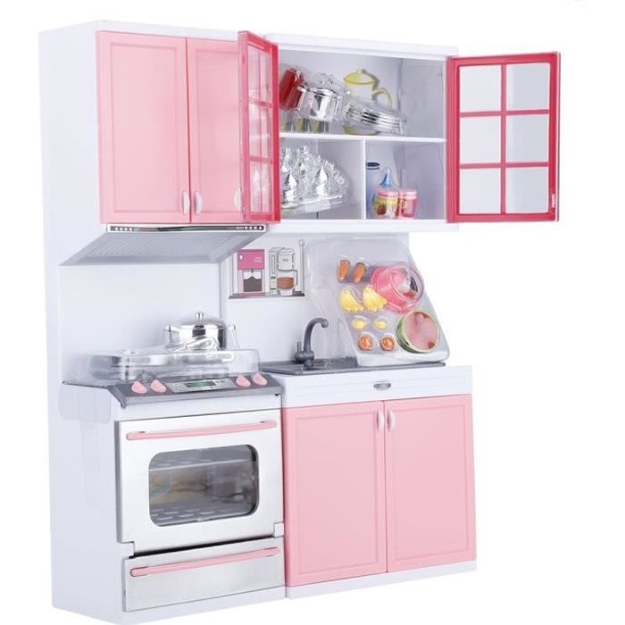 Ensemble de cuisine jouet durable pour enfants, ensemble de cuisine jouet drôle non toxique, cadeau filles pour enfants enfants