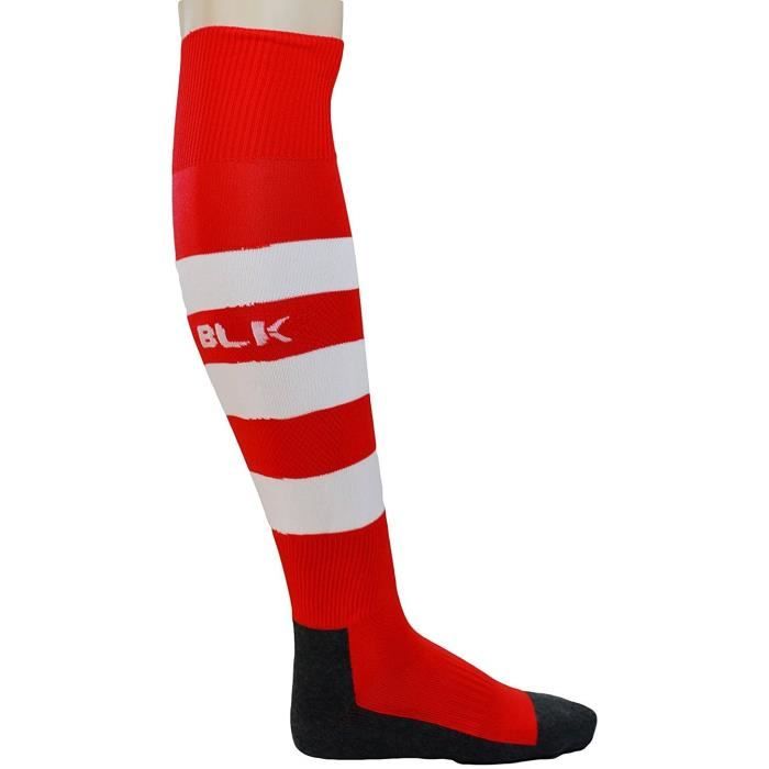 BLK Stripe Chaussettes - Rouge/Blanc