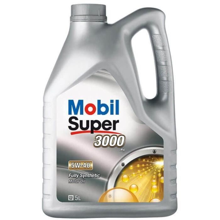MOBIL Huile synthétique pour moteur de voiture de tourisme S3000 - 5W40 - 5 L