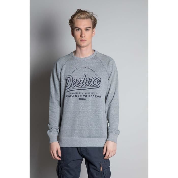DEELUXE Sweat col rond chiné MERIBEL Grey