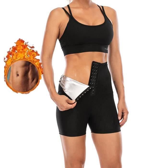 Femme Minceur Legging de Sudation de Sport Pantalon Fitness Pantacourt Yoga Short Sauna d'Entraînement Perte de Poids Legging
