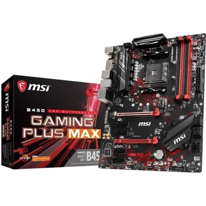 MSI B450 Gaming Plus Max (Prise AM4/B450/DDR4/S-ATA 600/ATX)