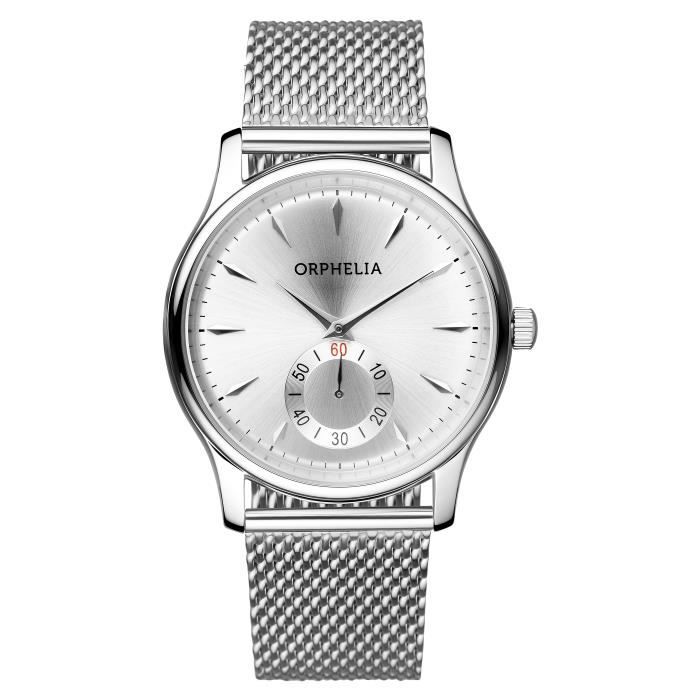 ORPHELIA - Montre Hommes - Quartz - Analogique - Bracelet en Acier inoxydable - Argent - 153-7711-88