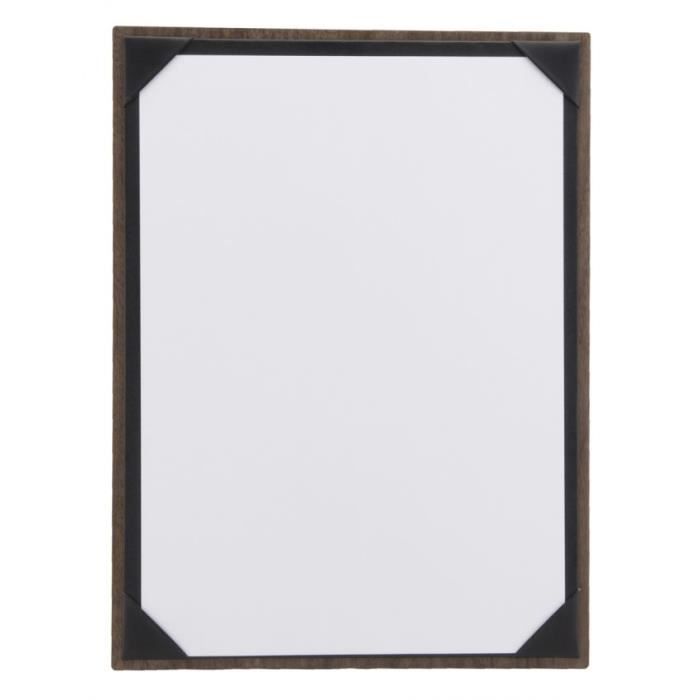 Porte-menu tablette deluxe A4 en noyer Portrait ou Paysage Bois
