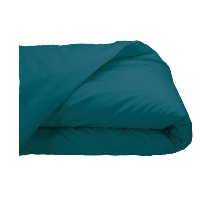 Housse de Couette Percale 80 fils/cm² Sensei - Sensei La Maison du Coton - Petrol - Taille : 140x200