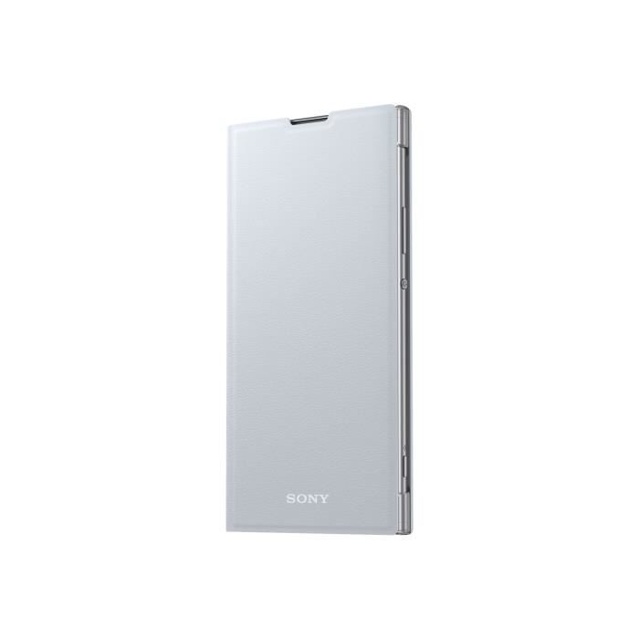 Sony Style Cover Stand SCSH20 Protection à rabat pour téléphone portable polycarbonate, cuir polyuréthane argenté(e) pour Sony…
