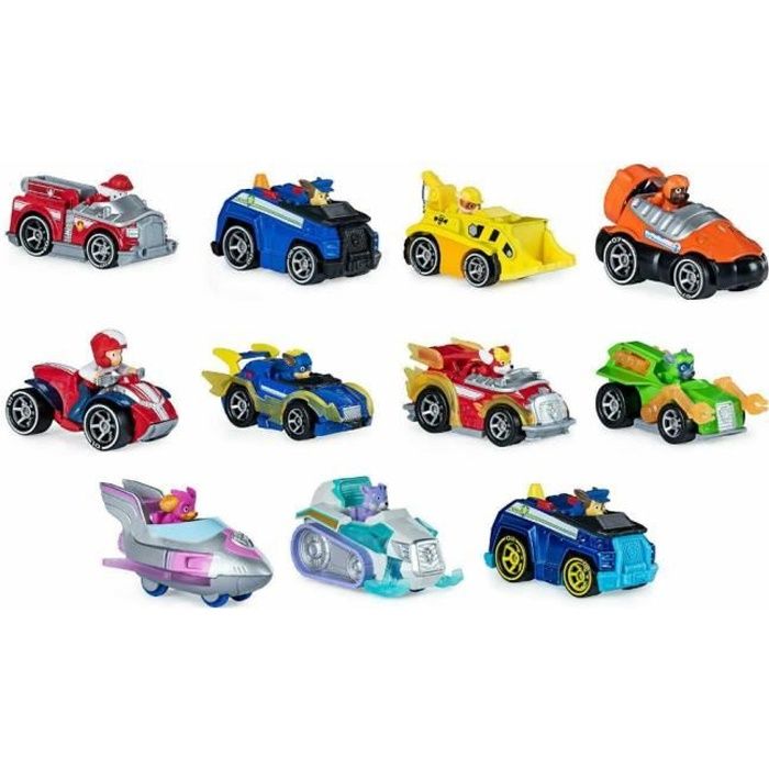 PAW PATROL 6053257 Assortiment de véhicules moulés sous pression en métal véritable 1 envoyé au hasard
