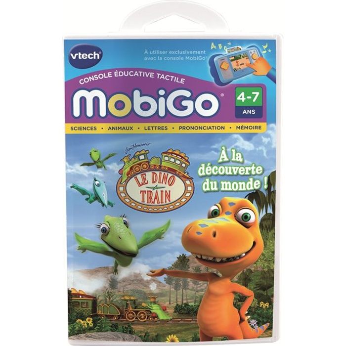 VTECH Jeu Educatif Mobigo Le Dino Train