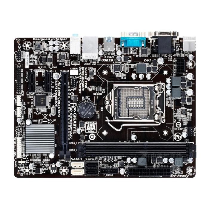 Carte mère GIGABYTE GA-H81M-D2V Intel H81 Socket LGA1150 2xDDR3 SDRAM 16GB Micro ATX - Gigabyte