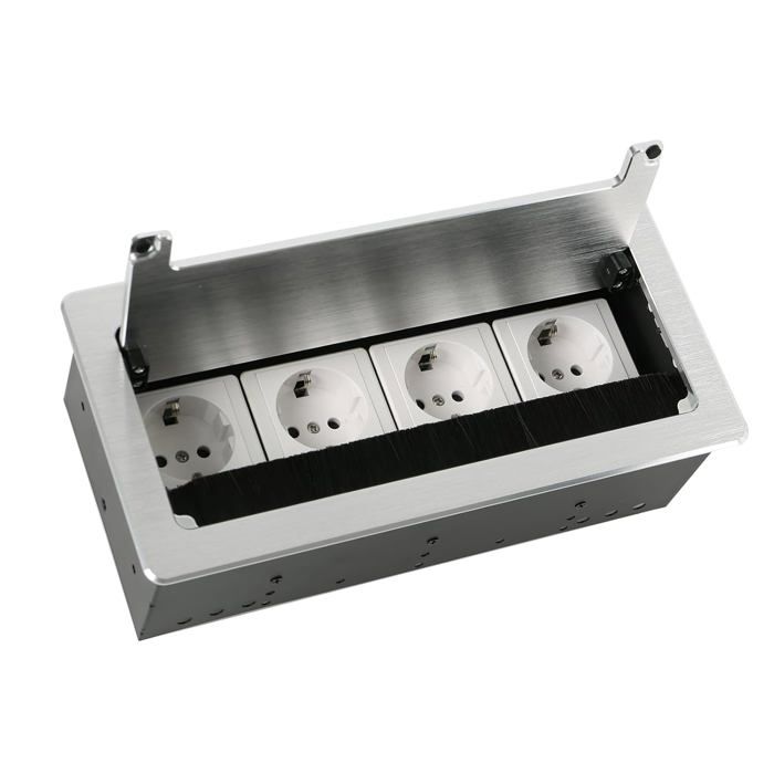 Prise De Table Escamotable - Prise Pop-up - Prise De Sol Avec 2 EU