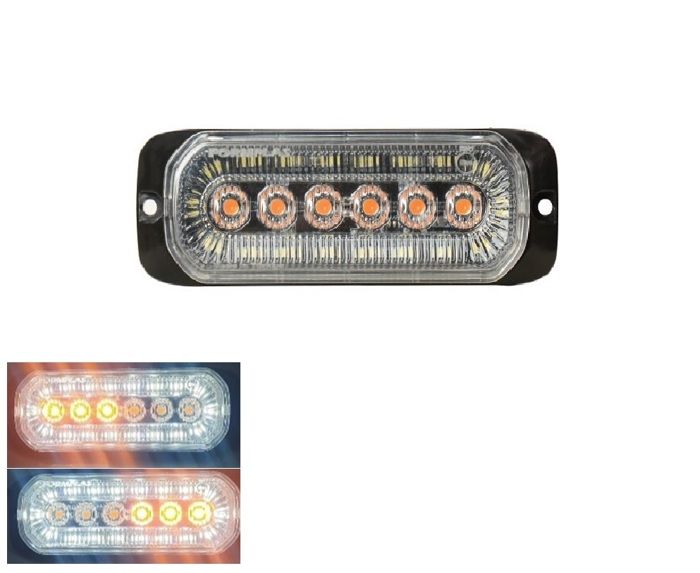 4 Feux De Gabarit LED Blanc/orange - 12V/24V, Mode Flash, IP68, Pour Camions, Utilitaires, Véhicules Industriels
