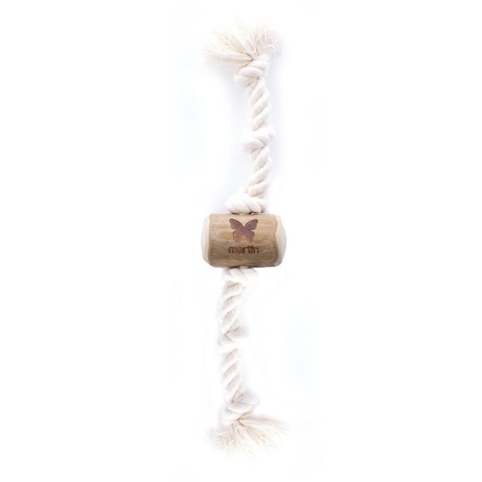 Jouet pour chien bois corde 5 nœuds Martin Sellier Expresso