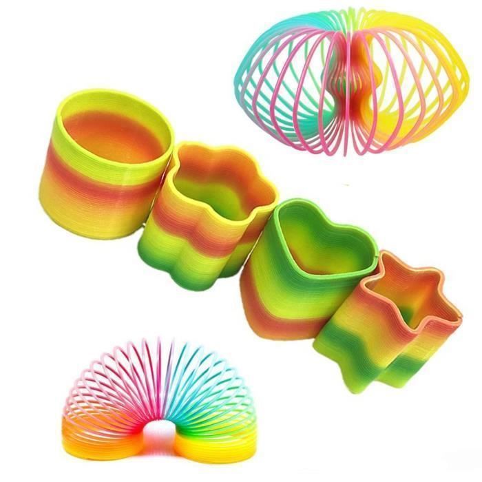 Jouet ressort arc-en-ciel anti-stress pour enfant - Petits Goodies - Jeux - Jouets