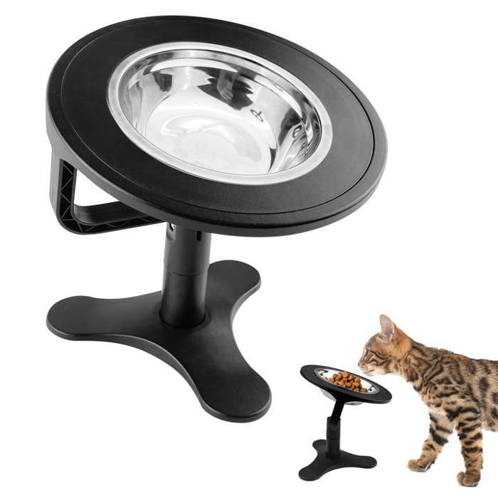 Meilleurs prix pour Gamelle Chat Gamelle Chat Surélevée avec Inclinable à 15° Antidérapante Inclinée Bol Dog Surélevée pour Petits Chiens