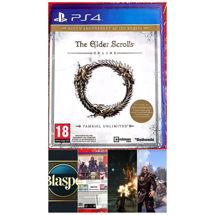 Bethesda The Elder Scrolls Online Tamriel Unlimited – PS4 – Jeu Vidéo Rpg – Version Française