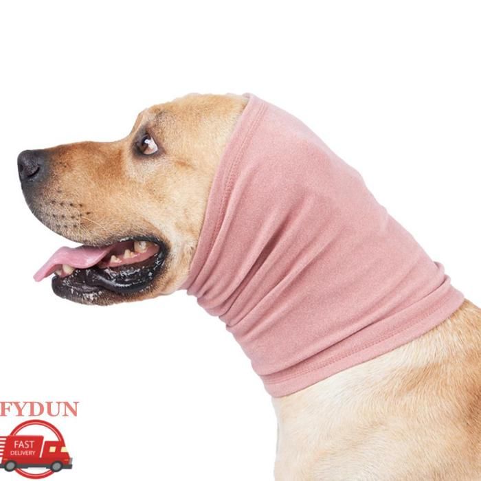 FYDUN Enveloppement de cou de chien Écharpe Snood douce et extensible pour le cou de chien écharpe animalerie Rosé M Rosé S