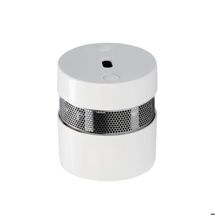 Mini Détecteur de Fumée Optique 85dB Pile Lithium CR123A 10 ans EN14604 Alecto Blanc
