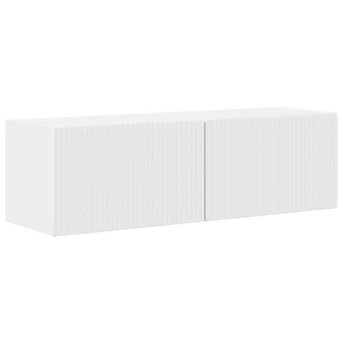 Unités murales TV - Meubles TV flottant - Blanc Brillant 98x31x29 5 cm T2593