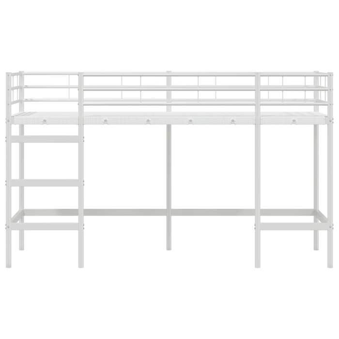 Lit mezzanine pour enfants Blanc 100 x 190 cm_2 ans garantie_34371