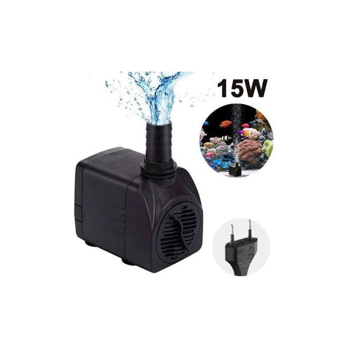 Pompe submersible Pompe fontainepompe eau ultra silencieuse avec avec cordon dalimentation de 5 pieds 1buses pour aquarium