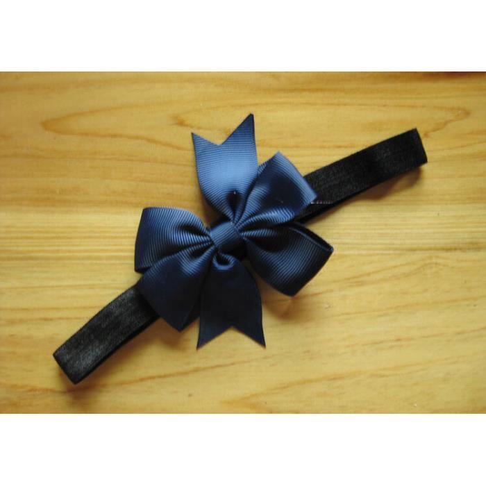 6 Bandeaux à Noeud Pour Bébé Fille - Nylon Élastique - Accessoire Cheveux Naissance - Multicolore