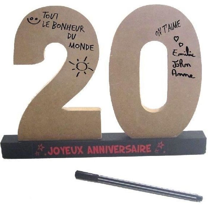 Dedicaces 3d Anniversaire Ans 21 X 30 Cm Multicolore Cdiscount Maison Dedicaces 3d Anniversaire Ans 21 X 30 Cm Multicolore Cdiscount Maison