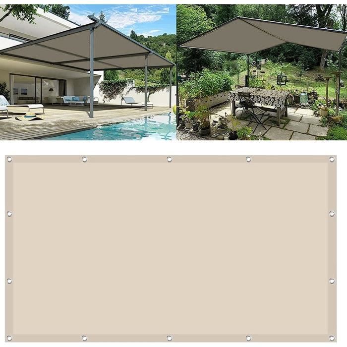 Filet D'Ombrage 55% Blanc 3x5m - Toile Ombrage UV Résistante Déchirures Isolation Thermique