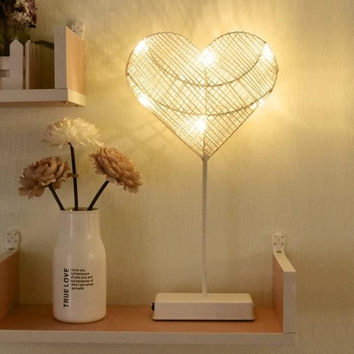 Cadre Photo Personnalisé En Forme De Cœur Avec Veilleuse – Cadeau Romantique Pour Couple, Anniversaire, Saint-Valentin – Acrylique, Texte Et Photo Personnalisables - 5